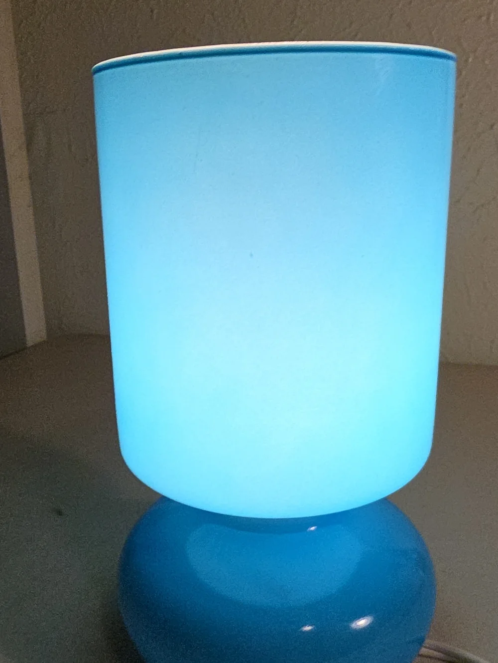 Ikea vintage Teal Blue Table Lamp